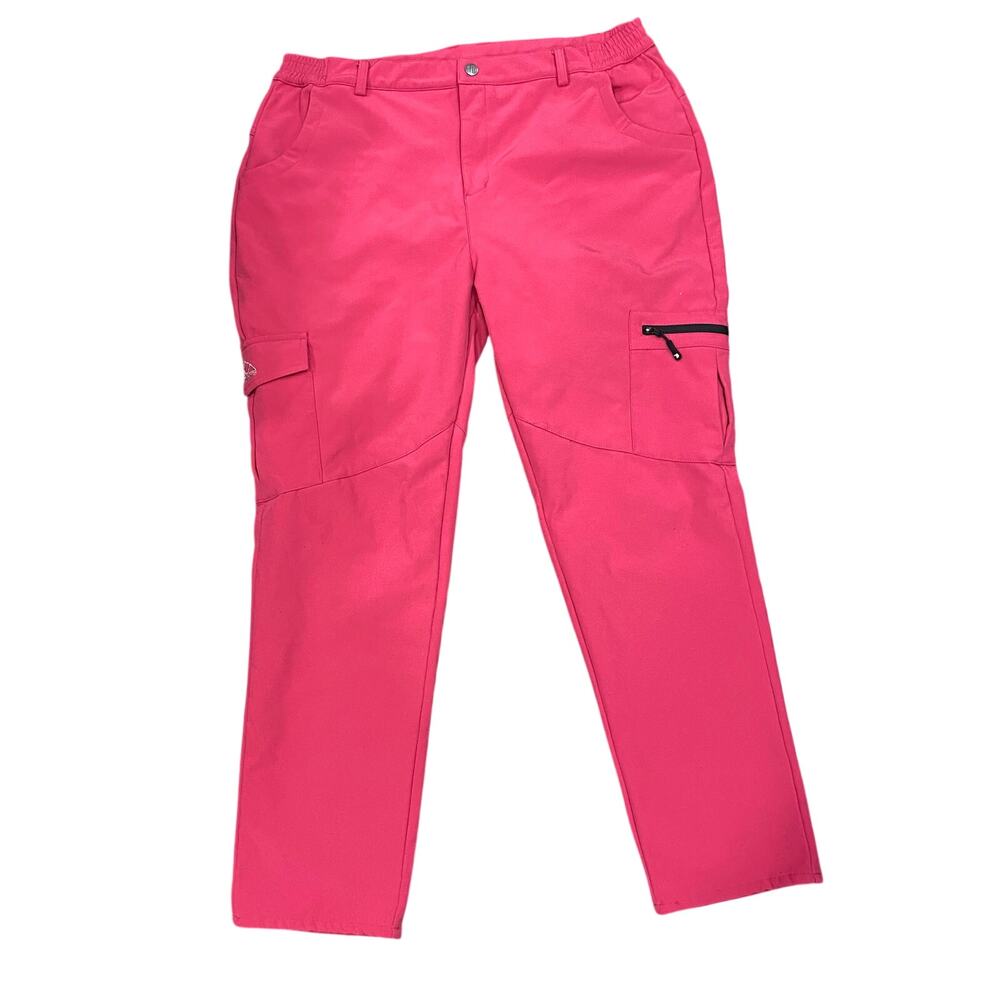 Outdoorsports Fleece Lined Bright Pink Snow Cold Weather Hiking Pants Size XXL